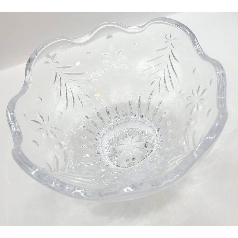 Mikasa Christmas Night Footed Bowl Serving Celebrations Centerpiece Holiday